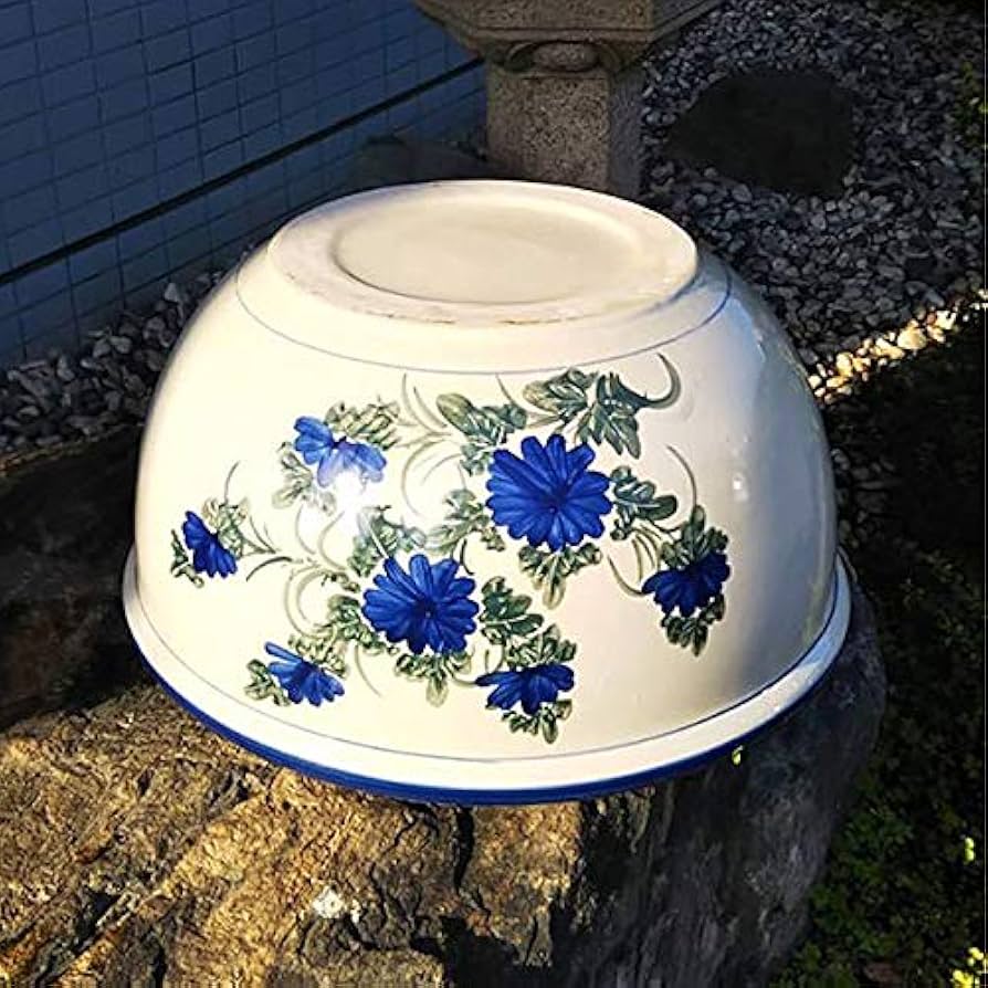 新品　∅50陶器　睡蓮鉢　特大　難有　メダカ鉢　手書き絵　花柄　手造り　LFB1 kagerou49様専用 ∅50 陶器 睡蓮鉢 特大 メダカ鉢 難有 LKB2