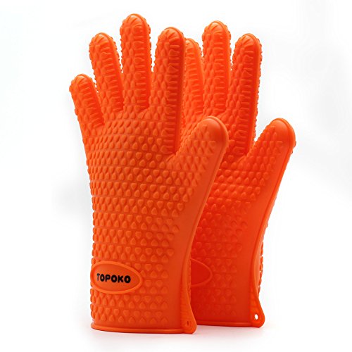 New Hot Sale Oven Mitts Gloves Resistant MAX Heat Silicone BBQ Grilling Gloves