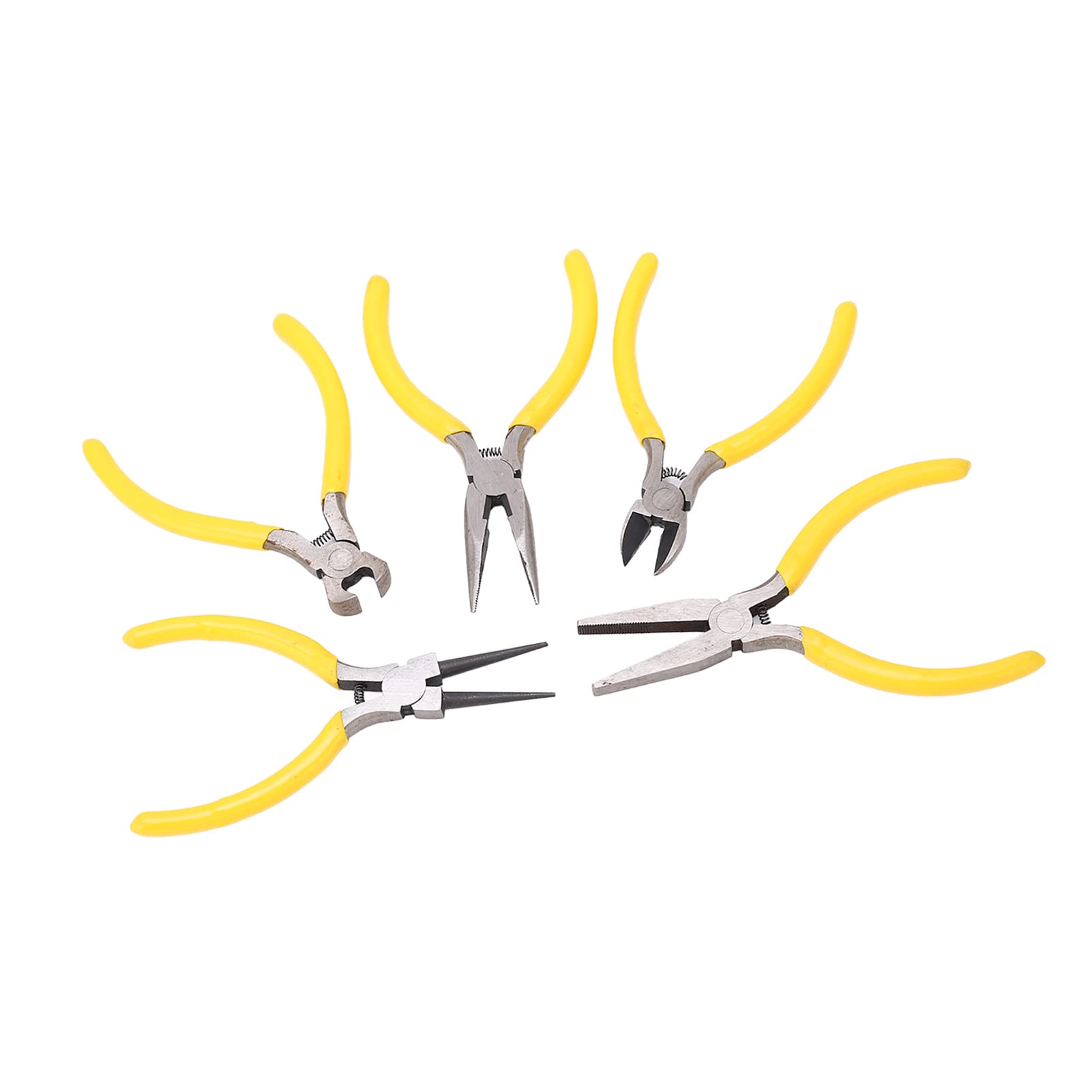 5Pcs Mini Pliers Set Dual Spring Cutting Tool Kit with Grip Cutting Tools Set for DIY and Home Use 4
