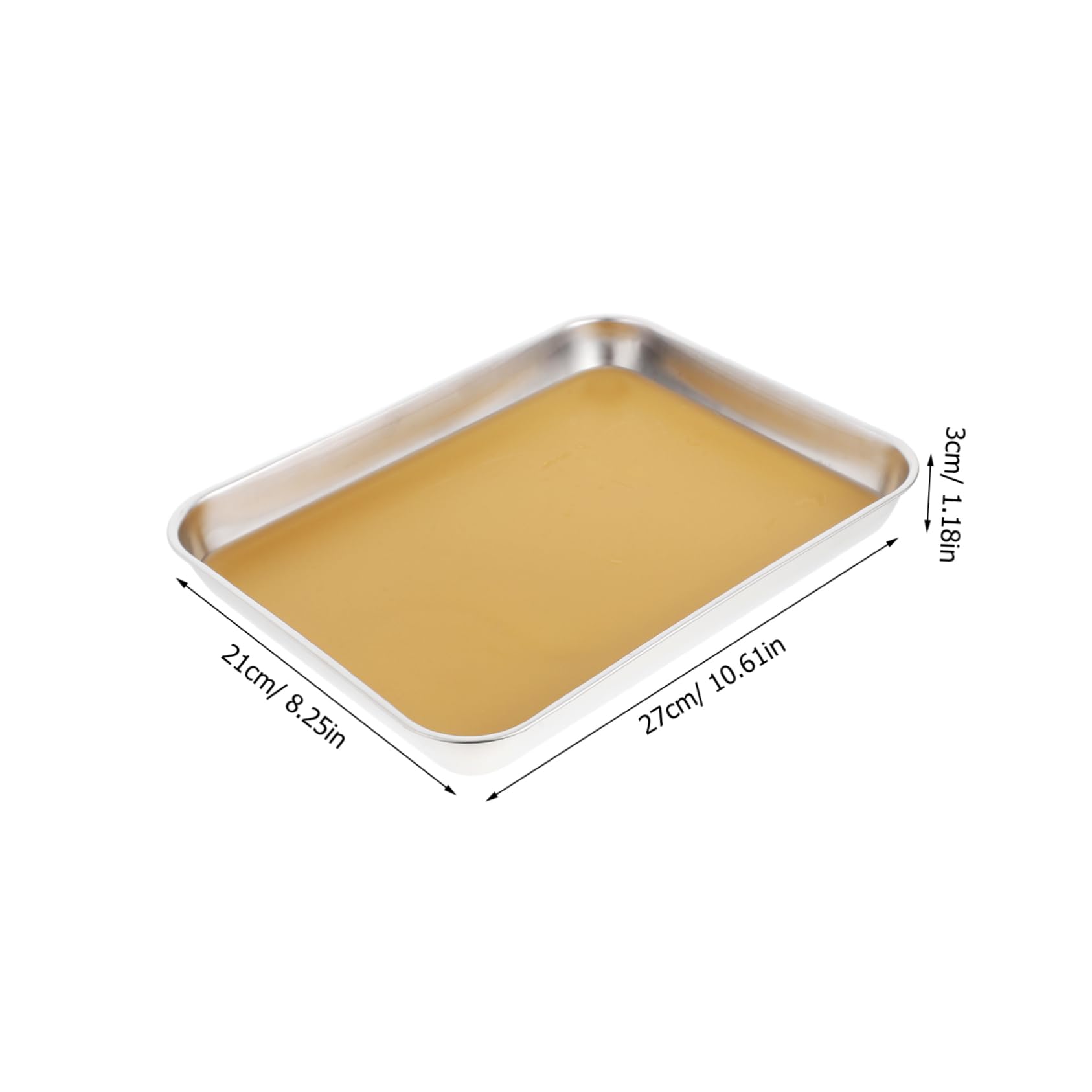 MAGICLULU Vassoio Metallico per Dissezione in Acciaio Inox Rivestimento in Cera, Adatto a Dissezioni e Uso Didattico in Laboratori di Biologia