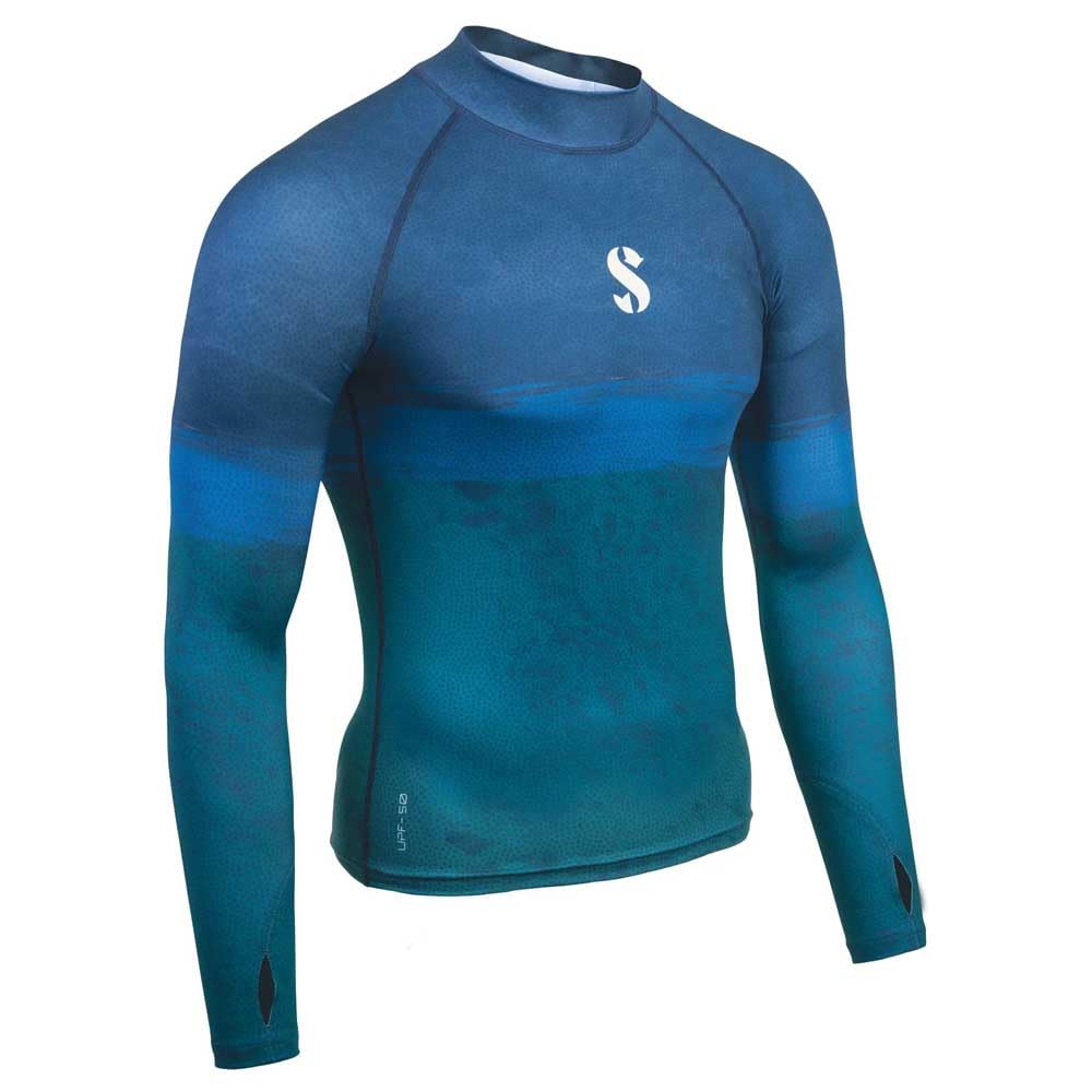 SCUBAPRO T-Flex Rash Guard a Manica Lunga UPF 50, Uomo