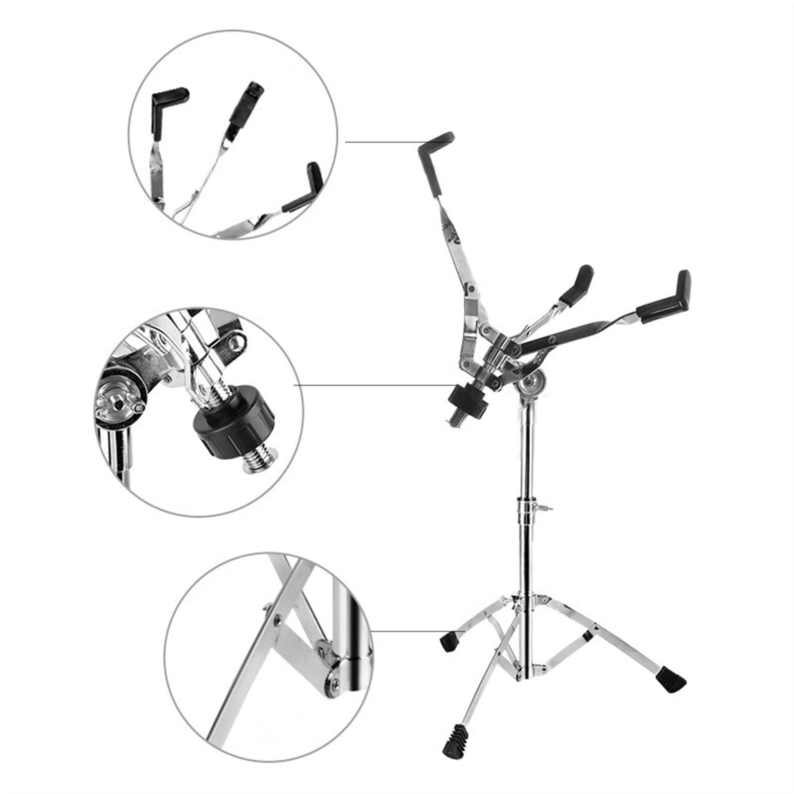 TSTS Trépied de Caisse Claire Tambour Tambour Cnare Tambour Épaissie Et Support Audacolaire 12 Pouces Dumb Tambor Rack Pratiquant Tambour Tambour Rattrage
