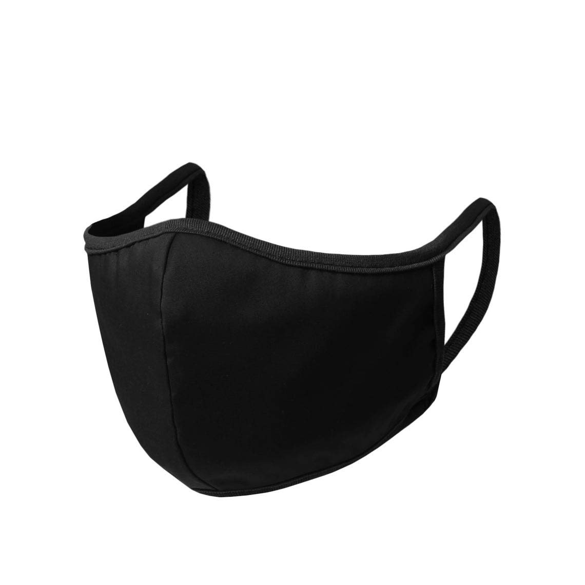 ASC Washable Reusable Face Mask Black | Double Layered, Unisex, Anti-Dust, Sleek, Comfy