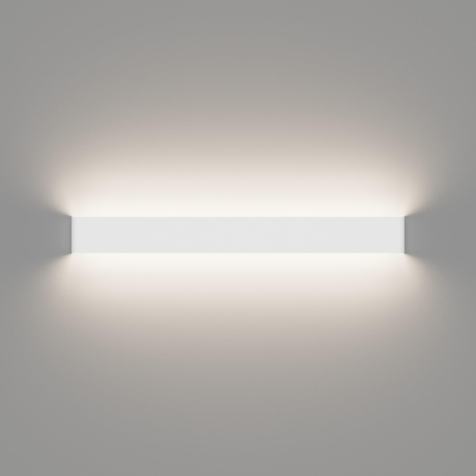 Klighten 30W Wandleuchte Innen LED 83CM Wandlampe Up Down Wandbeleuchtung Naturweiß 4500K für Schlafzimmer Wohnzimmer Flur Treppen (Weiß)