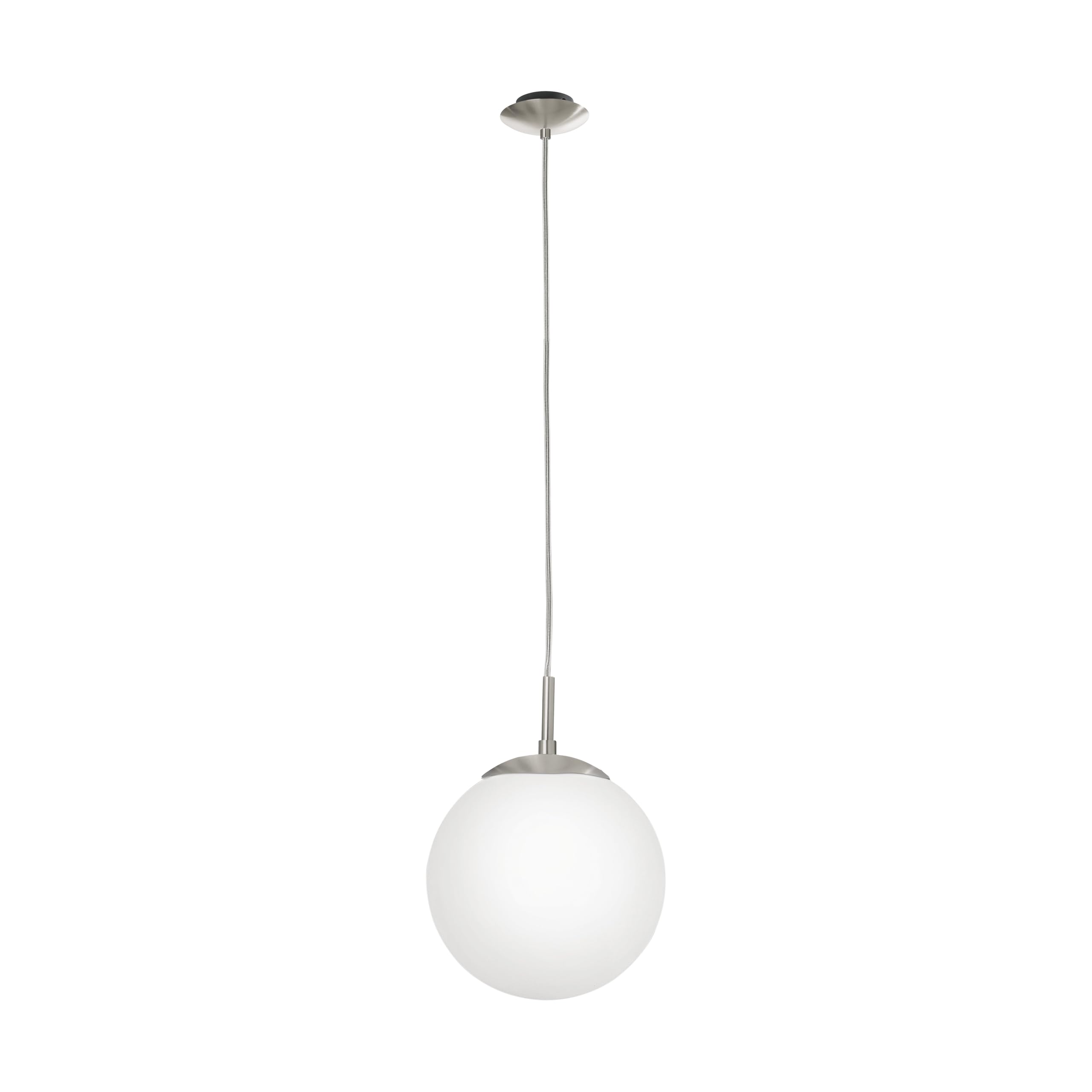 EGLO 85263 RONDO soffitto lampada a sospensione con opale opaco vetro diametro 30 CM OPACO nickel