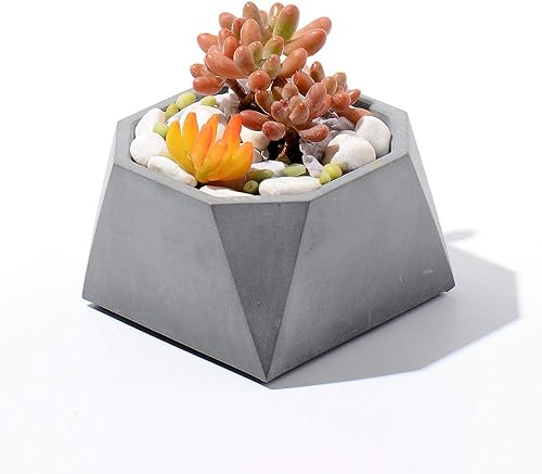 Miniatura 10 de NICOLE Molde de silicona para maceta, moldes de cemento para cenicero, moldes para plantas suculentas