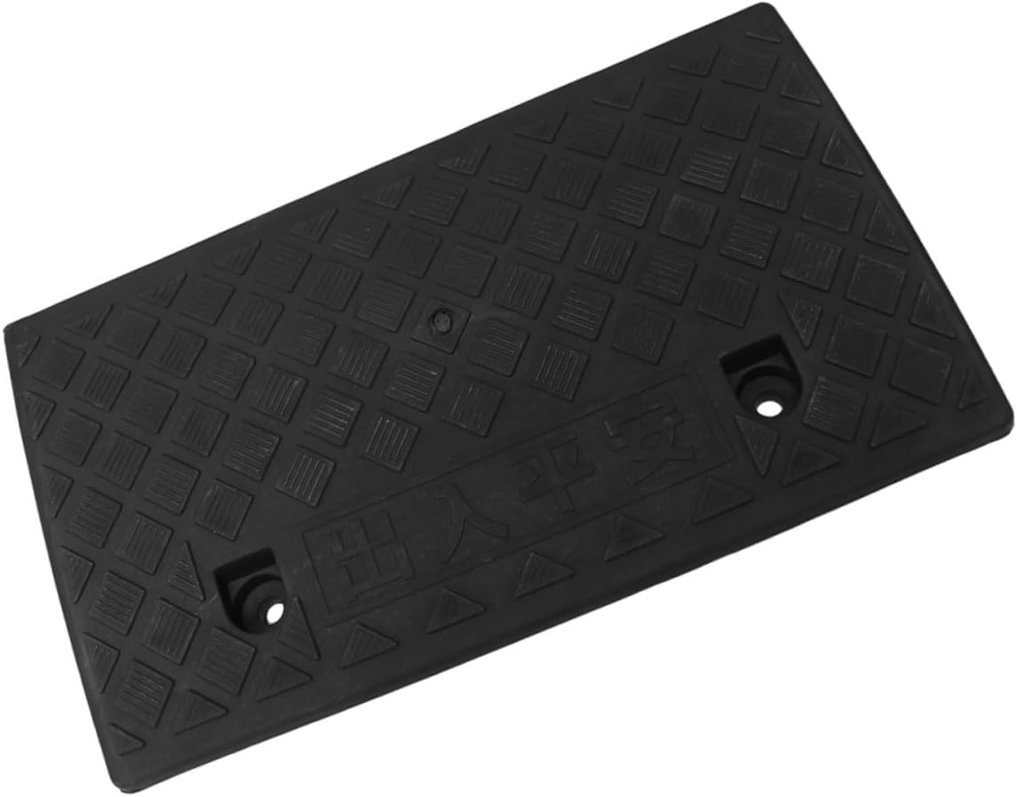 Vaguelly Vehicle Curb Ramp Lightweight Plastic Loading Ramp for Cars Motorcycles and Wheelchairs High Traction Stable Design Black Driveways and Steps