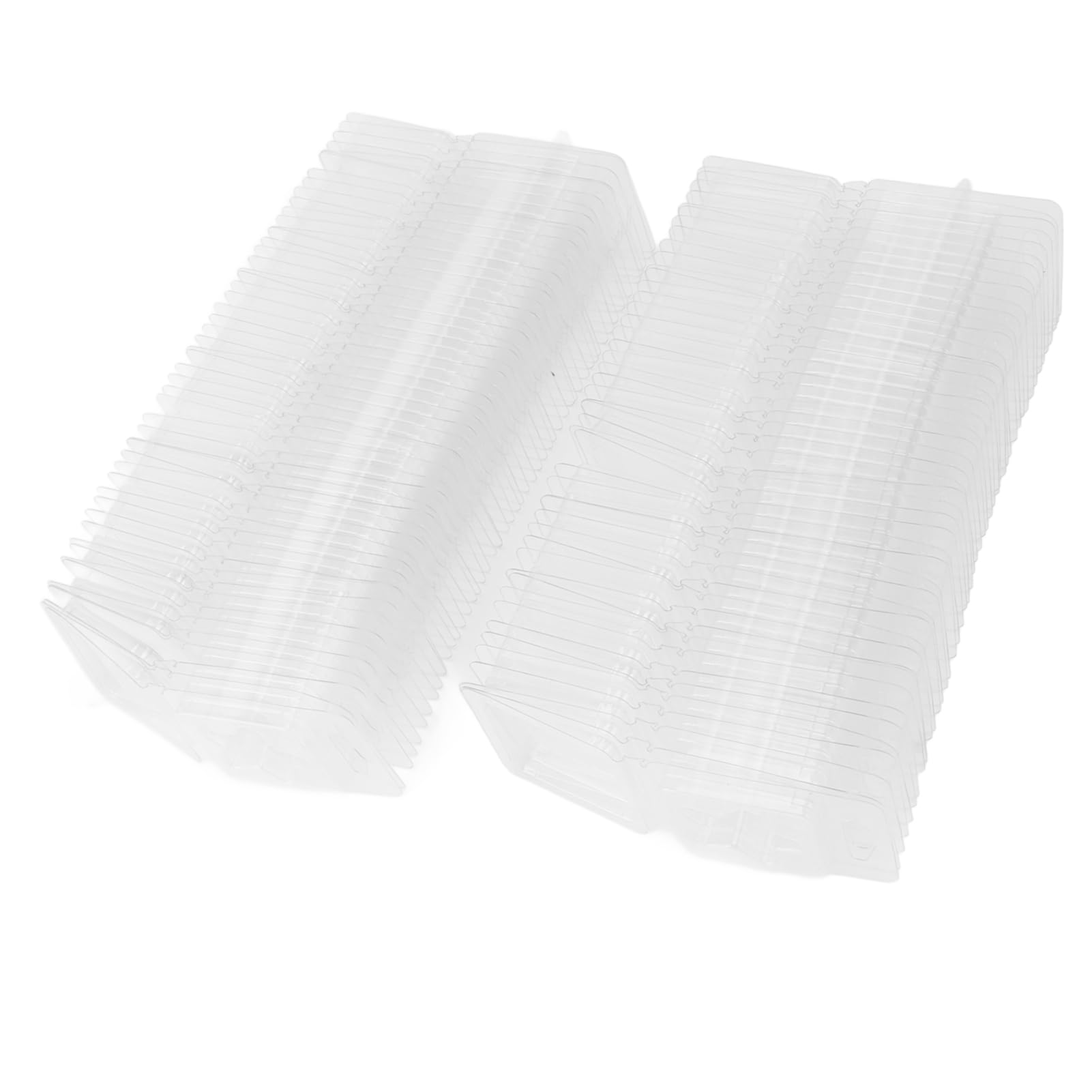 Kuuleyn 100 Packs Wax Melt Clamshell Die Containers, Wax Melt Containers, Clear Empty Plastic Tray for Valentine Day Wickless Tarts Candle Making (Five Pointed Star Shaped)