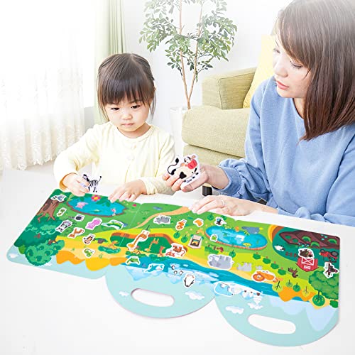 Image of Jelly Reusable Sticker Books, Portable Travel Toys Sticker Activity Book for Kids 3+ Year Old Girls Boys, Animal Insect Sea Ocean Space