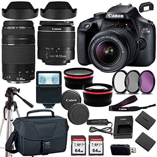 Cámara Canon EOS Rebel T100/4000D DSLR con lentes y accesorios miniatura 1