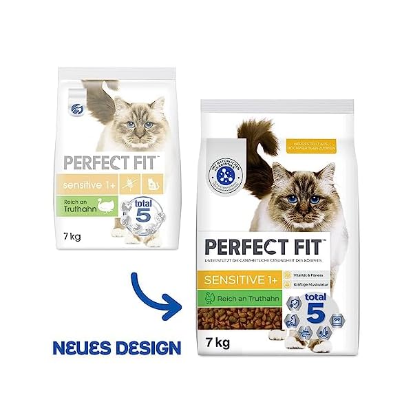 Adult Trockenfutter für Erwachsene, Sensitive Katzen ab 1 Jahr - Truthahn, 750g (6 Beutel) – Bild 10