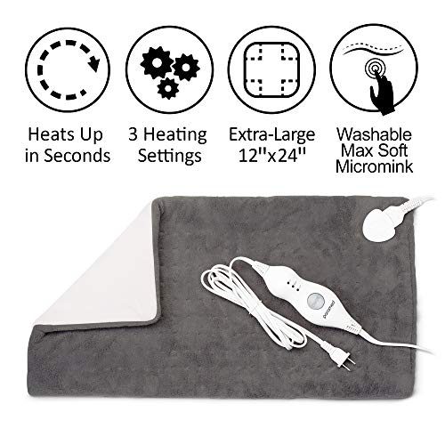 PARAMED Heating Pad XL King Size by Paramed Extra Large 12” x 24