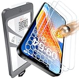 TAURI 3 Pezzi Pellicola Vetro Temperato per iPhone 13 6,1 Pollici, Rimozione Automatica De...