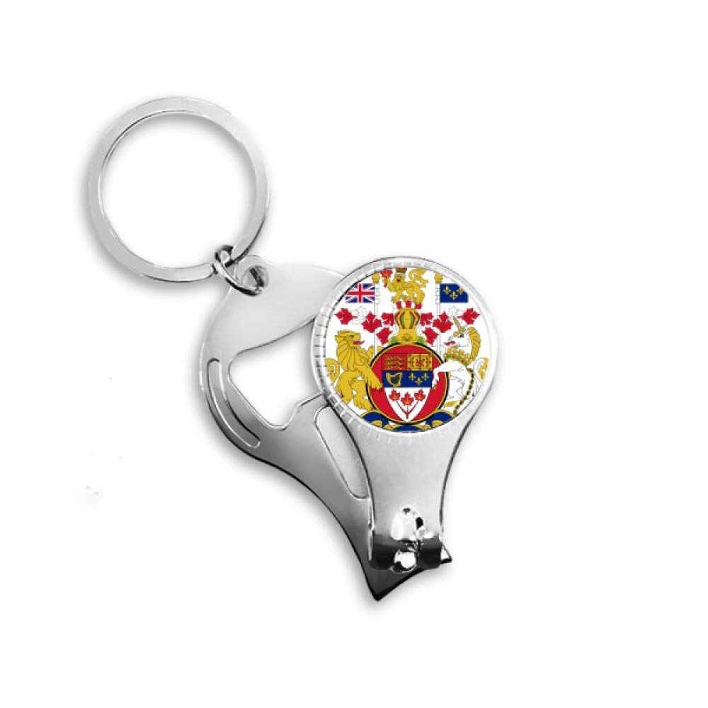 Porte-clés Canada pince à ongles et décapsuleur idée cadeau souvenir original