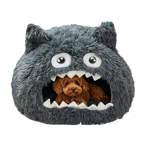 Lit caverne pour chiot stressé offrant un nid doux et chaud - 2