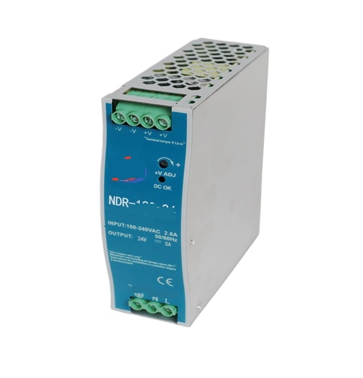 DIN-Schienen-Netzteil Netzteil Single Rail Typ NDR-120W AC/DC-Ausgang 12V/24V Transformator Industriesteuerung(NDR-120-24)