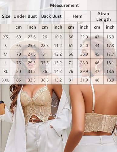 Image of Avidlove Lace Bralettes for Women Y2k Camisole Lingerie Adjustable Strap Crop Top