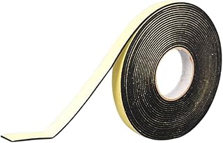 2Pcs Car Speaker Sealing Tape, 1mm x 10m, Black, EVA Foam, Soundproofing, Weatherproofing