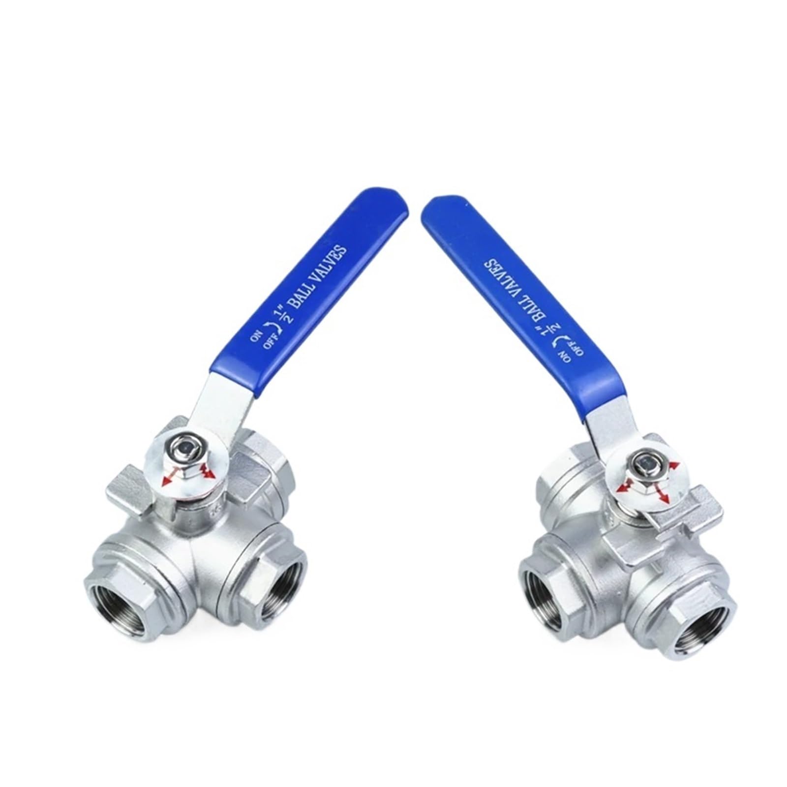 Robinet à boisseau sphérique en acier inoxydable 304 type T à haute résistance 1-1/4"