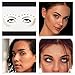 3 Sheets Face Tattoo Sticker Metallic Shiny Temporary Water Transfer Tattoo for Professional Make Up Dancer Costume Parties, Shows Gold Glitter