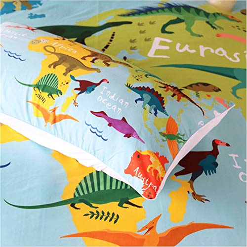 Housse de couette dinosaure jurassic parure de lit 3 pièces CD02 203x228 - 6