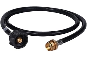 GasSaf 5FT Propane Adapter and Hose Assembly Replacement: Essential Camping Stove Accessory