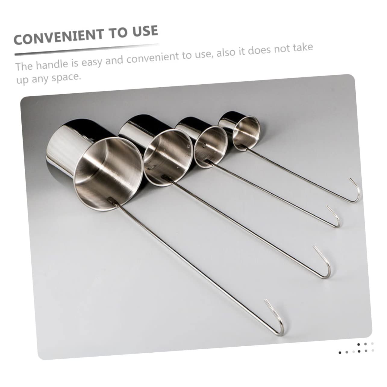 Zerodeko Imbuto in Acciaio Inossidabile con Mestolo Set 5 Pezzi per Olio e Vino, Manico Facile da Usare, Strumento da Cucina per Versare Liquidi in Cucina