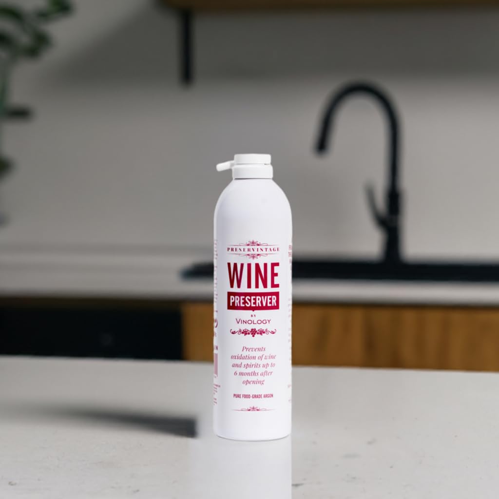 Contenitore per vino – Gas di argon inerte puro professionale standard da utilizzare con tappo di vino o sughero in una bomboletta spray leggera facile da usare – 9 l (2)