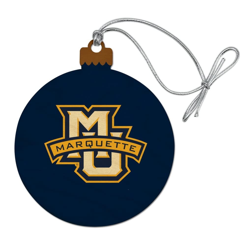 GRAPHICS & MORE Marquette University Primary Logo Wood Christmas Tree Holiday Ornament