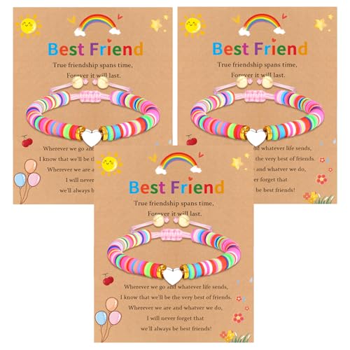Image of 2 /3 /4 Pcs Best Friend Bracelet Heart /Butterfly /Infinity /Unicorn Matching Handmade Friendship Sister BFF Best Friends Bracelet Birthday Gifts for Her