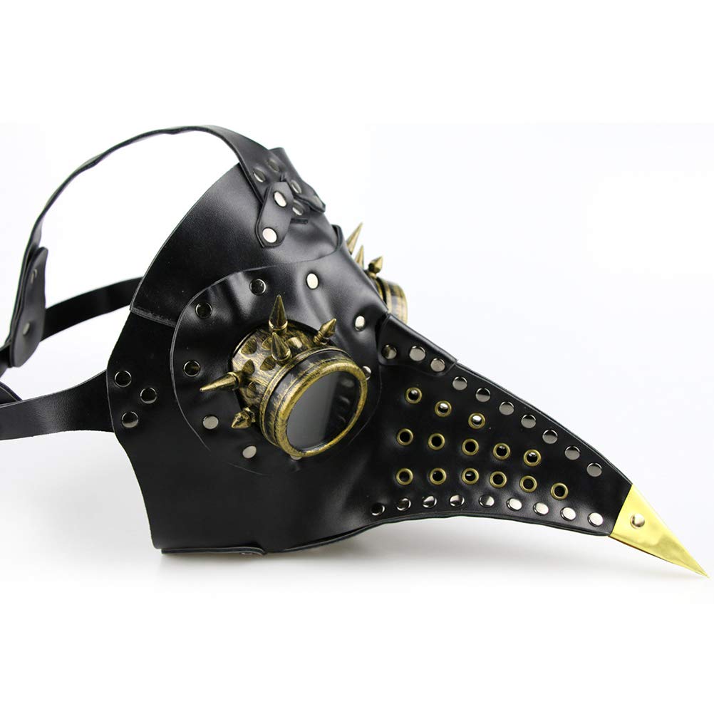 Halloweenowa maska ​​z dziobem ptaków Steampunk Maska z dziobem zarazy Materiały na bal przebierańców karnawałowy występ