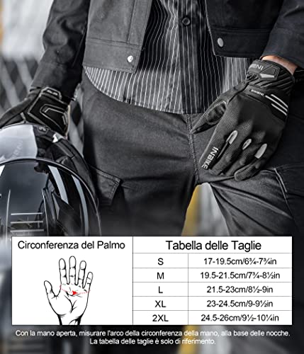 INBIKE Guanti da Moto Uomo Estivi