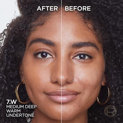 Image of L'OREAL PARIS True Match Super Blendable Liquid Foundation With Matte, Natural Finish (Golden Amber 7D7W, 30Ml) Matte & Natural Finish - Full, Oily