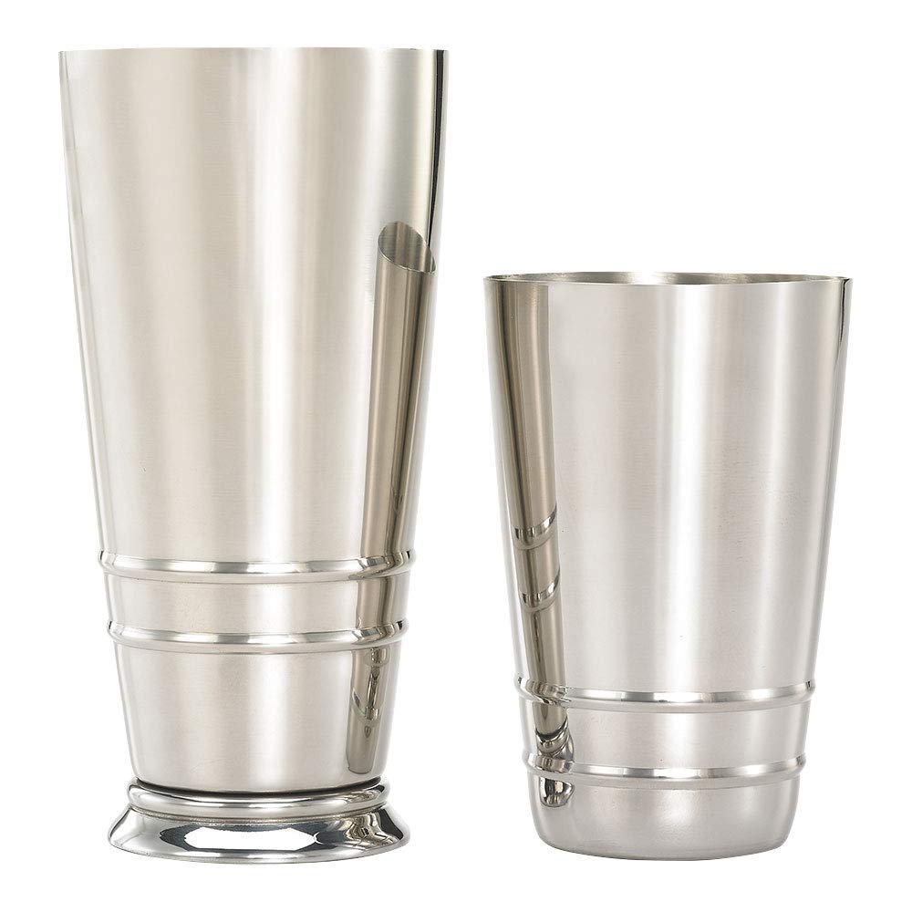 Timbales Barfly gaufrées en acier pour un shaker hermétique sans fuite de glace