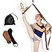 Cintura yoga 100% cotone naturale anello a D e regolazioni di plastica Cinch waist Leg fitness da polso per principianti stretching azienda Poses durevole, Brown