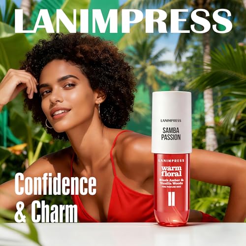 Image of 3 FL OZ Hair and Body Fragrance Mist, Eau De Parfum for Women,Warm Aroma,Perfume No.2, Floral Fruit Scent- With Notes of Black Amber Plum,Jasmine, Vanilla,Travel Size Body Spray
