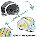TeeTurtle - The Original Reversible Turtle Plushie - Rainbows - Cute Sensory Fidget Stuffed Animals That Show Your Mood 3.5 inch