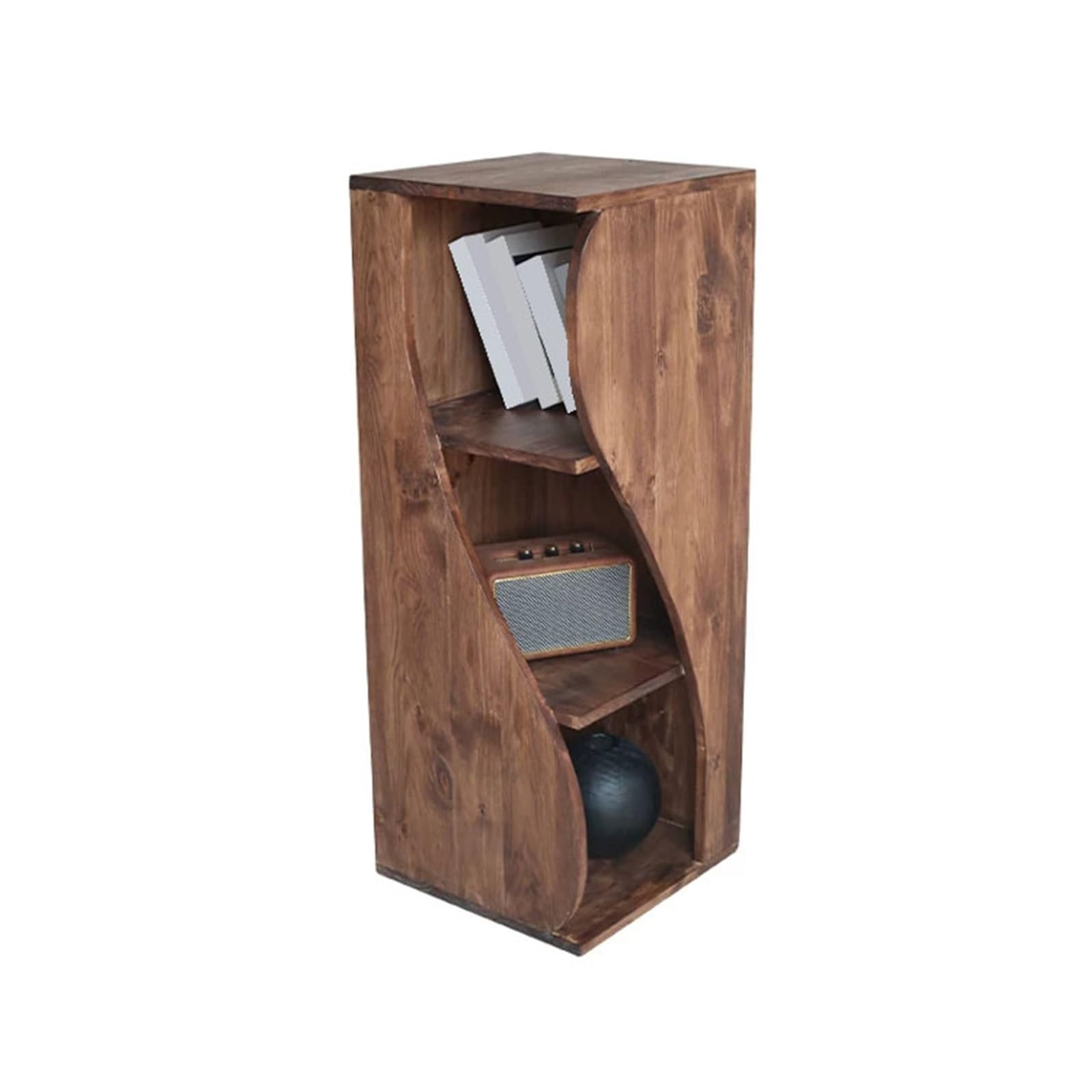 ZYYANSHOP Bookshelf Retro Creative Floor-standing Bookshelf Wooden Storage Rack for Home Office