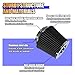 Universal Clamp-On Air Intake Filter, High Flow Closed-Top Cool Air Filter Cleaner, 76 89 102MM Performance Round Tapered Cone Air Filters, Premium Washable Replacement Filter for Car Truck (Black)