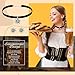 Sinmoe 3 Stück Trachtenschmuck Set Bayerisch Bierfest Dirndlschmuck Elegante Trachtenkette mit Ohrstecker Edelweiß Halskette Samt Kropfband für Damen Bierfest Trachten Dirndl Accessoires(Schwarz)