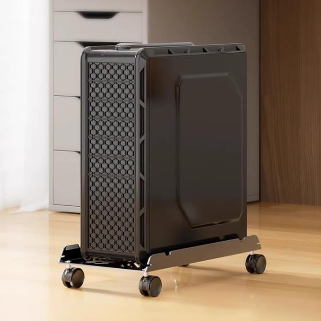 Carrello Porta CPU Con 4 Ruote Girevoli - Base In Acciaio Per Torre PC, Ufficio O Gaming - Foto 9