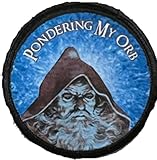 Redheaded Tshirts - 3' Pondering Orb Meme Morale Patch -Made in The USA- Wizard Orb