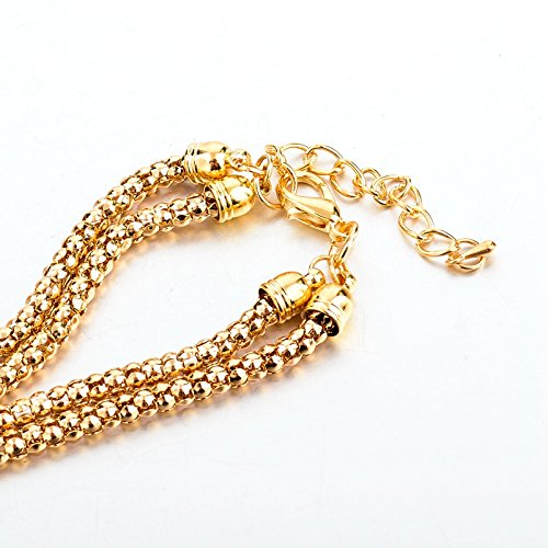 Multilayer Ship Wheel Plated Necklace