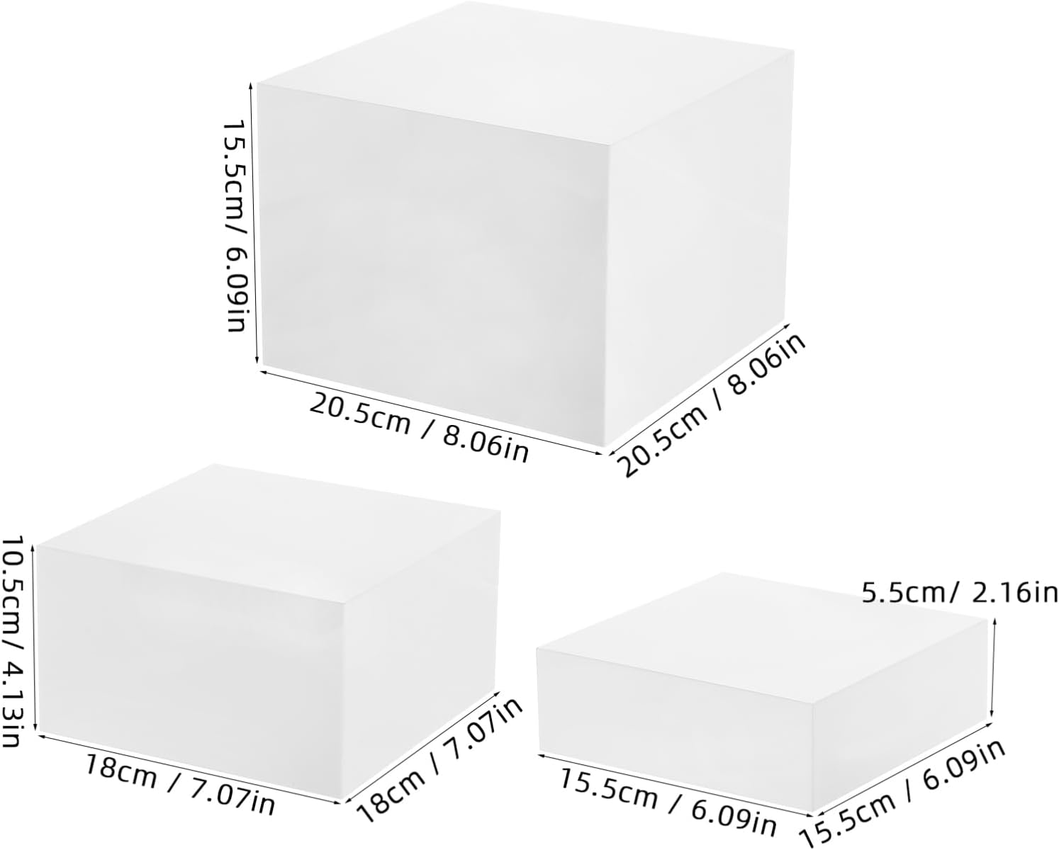 ULTECHNOVO 1set Cube Display Stands Elegant Buffet Risers for Dessert Tables Versatile Food Display for Cookies Figures Sturdy Construction for Parties and Catering Events