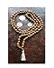 IndianStore4All 8MM TULSI HOLY BASIL PRAYER BEADS JAPA MALA NECKLACE HAND KNOTTED. KARMA (108+1) BEADS. BLESSED & ENERGIZED HINDU TIBETAN BUDDHIST SUBHA ROSARY