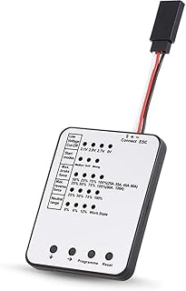 Xiangtat RC Program Card Electronic Speed Controller Programmer for RC Car 25A-120A Brushless ESC