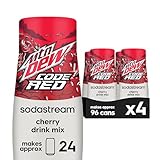 SodaStream MTN Dew Code Red Drink Mix (440ml, Pack of 4)