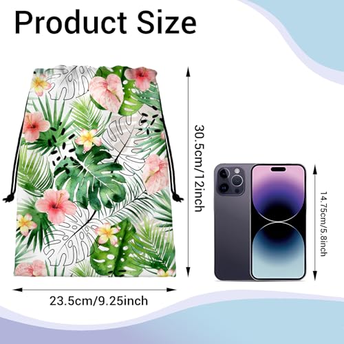 Image of Tropical Leaf Grip Bag Modern Adjustable Gymnastics Athlete Bag for Gym
