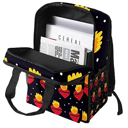 Sac à dos garçons confortable 35.5 cm noir ananas