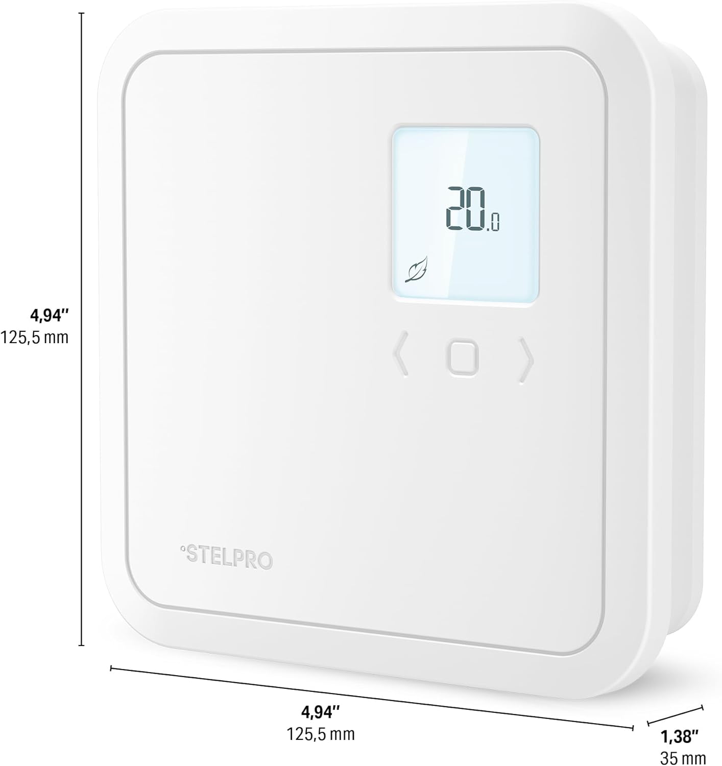 Stelpro Non-Programmable Electronic Thermostat for Baseboards and Convectors, Accurate Temperature Control, Energy Efficient - 4000W/240V - White (ST402NP - 4000W)
